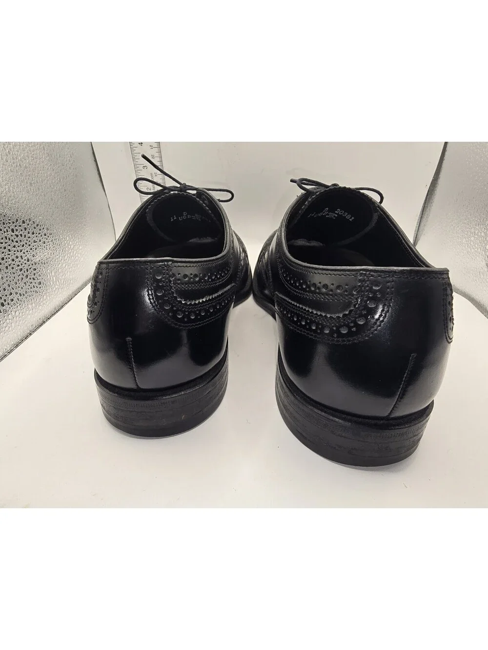Florsheim Lexington Size 11 D Men's Black Leather Upper Wingtip Oxford Shoes